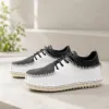 Picture of Nomad soft nappa leather casual shoes - black and white