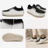 Picture of Nomad soft nappa leather casual shoes - black and white