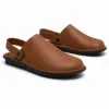 Picture of Nomad Handcrafted Leather Slingback Sandals - Cognac Brown