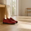 Picture of Nomad Full-Grain Leather Walking Shoes - Burgundy Red